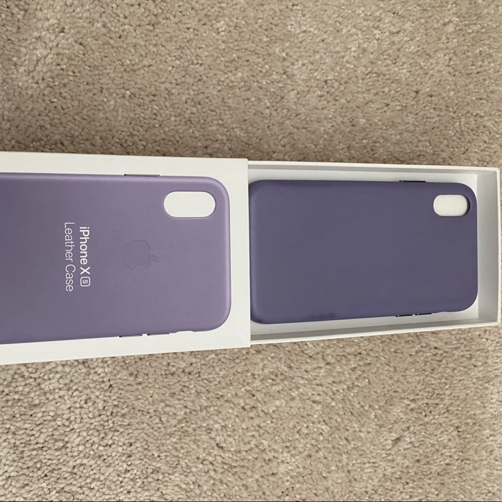 iPhone Xs leather case